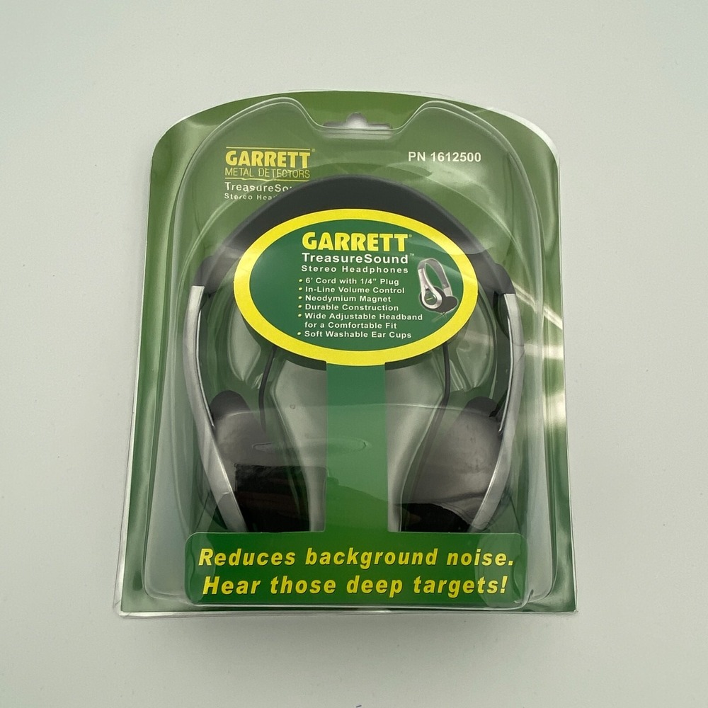 Garrett TreasureSound Phones 1612500 Over‎ The Ear Headphones Detecting NIB
